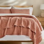 EVERGRACEHOME Cotton Coverlet Set Full Queen Size 3 Pieces, Lightweight Soft Rib... - Image 2
