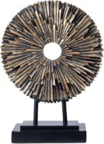 EZ4ENCE Minimalist Round Statue Above Cabinet Decor Kitchen, Modern Decorative S... - Image 2