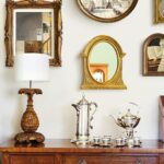 Eaoundm 8.3 x 7.1 inch Arch Mirror Antique Resin Frame Vintage Hanging Mirrors T... - Image 2