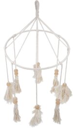 Elegant Bohemian Leaf Wall Pendant Hanging Ornament Beige Indoor Backdrop Decor ... - Image 2