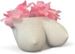 Elegant Boob Flower Pot, Feminine Bust Planter for Indoor Plants, Breast Vase fo... - Image 2
