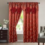 Elegant Comfort Luxurious Beautiful Curtain Panel Set with Attached Valance and ... - Image 2