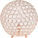 Elegant Designs LT1067-RGD 10" Elipse Crystal Collection Metal Crystal Ball Sequ... - Image 2