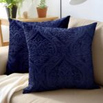 Encasa XO Luxury Embossed Velvet Throw Pillow Covers - Plush Cushion Covers for ... - Image 2