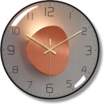 Ergocar Wall Clock, Art Deco Wall Clock, Non-Ticking Silent Modern Metal Wall Cl... - Image 2