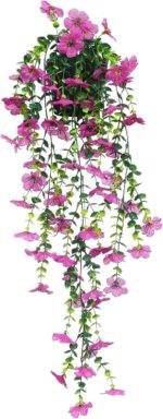 FAVOWREATH Fake Plants Hanging Artificial Potted Faux Eucalyptus Plants and Flow... - Image 2