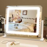 FENNIO Vanity Mirror with Lights, 12" x 16" Lighted Makeup Mirror with Smart Tou... - Image 2