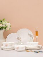 FHGNYSM Artistic Bone China Dinnerware Set with Gold Trim, Crafted with Traditio... - Image 2
