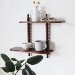 FRIADE 2-Tier Wall Mounted Floating Shelf with Two Roman column ,Decorative Disp... - Image 2