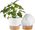 FaithLand 2-Pack 10 Inch Planter Pots for Indoor Outdoor Plants, Self Watering F... - Image 2