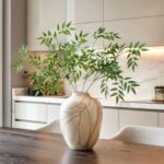 Fake Plants 32.3In Faux Bamboo Leaves Stems Artificial Greenery Stems Artificial... - Image 2