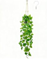 Fake Pothos in Rope - Hanging Pot, Artificial Pothos Plants for Home Decor Indoo... - Image 2