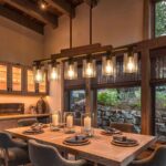 Farmhouse Chandelier 6-Light Dining Room Light Fixture Over Table Kitchen Island... - Image 2