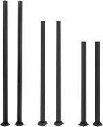Fence & Rail Handrail, 2pcs Wrought Iron Black Metal Railing Post with Bracket, ... - Image 2
