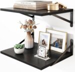 Fixwal Deep Floating Shelves for Wall, 15.7in X 11.8in X 0.6in Wide Black Shelve... - Image 2