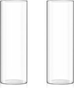 Fixwal Set of 2 Clear Tall Glass Cylinder Vases for Centerpieces, 12 x 4 Inch Ta... - Image 2