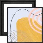 Floater Frame for 6x6 Canvas Paintings with 0.6-0.8” Deep, 2 Pack Square Canvas ... - Image 2
