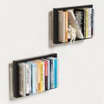 Floating Book Frame Wall Mount - Invisible Metal Bookshelves for Home Decor, Set... - Image 2