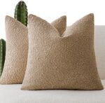 Foindtower Pack of 2 Textured Boucle Throw Pillow Covers Accent Solid Pillow Cas... - Image 2