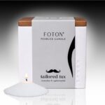 Foton Pearled Candle Le Cube Concrete Vase Set 16 Oz Square - Tailored Tux Scent... - Image 2