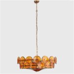 French Retro Design Brown Glass Lamp Living Room Lamp American Minimalist Bedroo... - Image 2