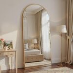 Full Length Mirror, 71"x27" Arched Floor Mirror Freestanding, Floor Standing Ful... - Image 2