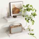 Fun Memories Deep Floating Shelves - 16" W x 9.3" D x 1.6" H Rustic Grey Wall Sh... - Image 2