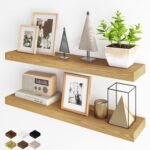 Fun Memories Floating Shelves for Wall, 36Inch Floating Shelves Set of 2, Hangin... - Image 2