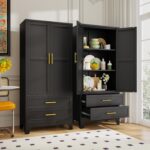 GAIOUS Steel Pantry Cabinet, 71" Metal Storage Cabinets with 2 Doors, 2 Adjustab... - Image 2