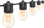 GANA 12V Low Voltage & Safe LED Outdoor String Lights,48FT 15 Shatterproof Bulbs... - Image 2