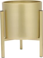 GANAZONO Gold Plant Stand Flower Pots Indoor Metal Plant Pot with Iron Stand Mod... - Image 2