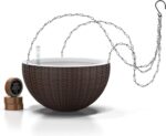 GARDENIX DECOR Self Watering Hanging Planter, 11'' Indoor, Brown, Coco Coir, wit... - Image 2