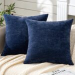 GAWAMAY Decorative Square Throw Pillow Covers 18"x18" Inch Set of 2, Super Soft ... - Image 2