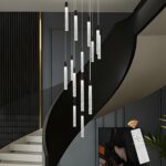 GEADI Modern LED High Ceiling Chandelier with Remote Control,16 Lights Crystal F... - Image 2