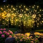 GIGALUMI Solar Lights Outdoor Garden Decor Fireworks Lights, 3 Pack Fairy Lights... - Image 2