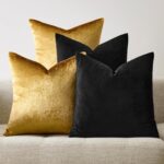 GIGIZAZA Decorative Throw Pillow Covers 18 x 18,Gold Black Soft, Set of 4 Square... - Image 2