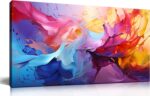 GUGIKA Abstract Wall Art for Living Room, Colorful Canvas Wall-Art for Bedroom, ... - Image 2