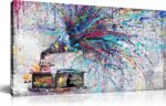 GUGIKA Large Wall Art for Living Room, Phonograph Canvas Wall Decor for Bedroom,... - Image 2