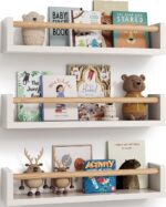 G&W Gruwald Nursery Book Shelves, Set of 3, Wall Bookshelf, Book Shelf for Kids ... - Image 2