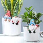 Garden Gnomes Statues Flower Pot Hugger 3PCS Spring Summer Decor Gnomes Decorati... - Image 2
