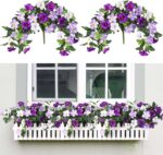 Garisey Artificial Fake Flowers for Outdoor Indoor Garden Home Decoration, 2PCS ... - Image 2