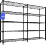 Garvee 71"Wide Storage Shelves Metal Shelving Units 5 Tier, Wire Shelving Rack 1... - Image 2