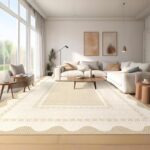 GarveeHome Modern Neutral 9x12 Area Rug Large Washable Rugs for Living Room, Low... - Image 2