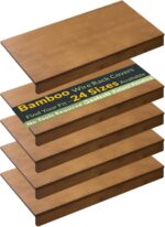Gashell Wire Shelf Covers, Bamboo Wire Rack Covers for Pantry, Closet (4pcs, 30"... - Image 2