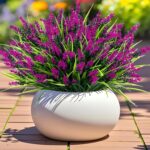 Geegoods Artificial Plants Flowers Outdoor – 24 Bundles UV Resistant Faux Lavend... - Image 2