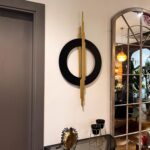 Geometa 3D Large Black and Gold Metal Wall Art, Living Room Wall Decor, Geometri... - Image 2
