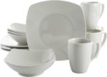 Gibson Home Amelia Court Porcelain Chip and Scratch Resistant Dinnerware set, Se... - Image 2