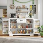 Gizoon 45" Kitchen Sideboard Buffet Cabinet with Storage Coffee Bar Cabinet with... - Image 2