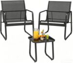 Gizoon Patio Chairs Set of 2, Patio Bistro Set 3PCS, Outdoor Patio Furniture Set... - Image 2