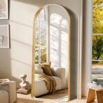 GlasFlength 71"x31" Full Length Mirror, Aluminum Frame Vintage Arched Full Lengt... - Image 2